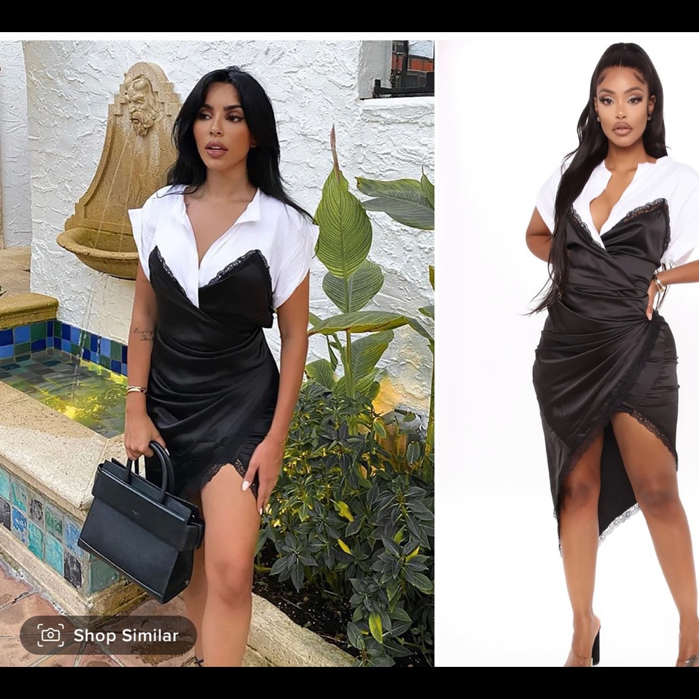 Fashion Nova- Satin Midi Dress-NWT